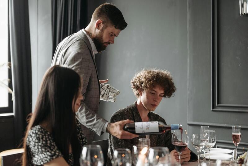 wine sommelier tasting